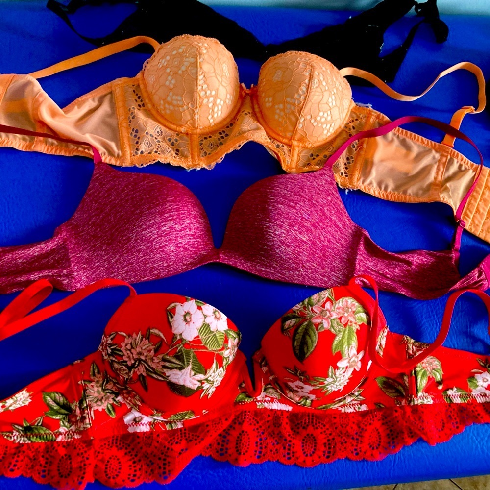 Bra wardrobe bundle SALE playful BRALETTE GET 5 IN THE MAIL! Lace silk